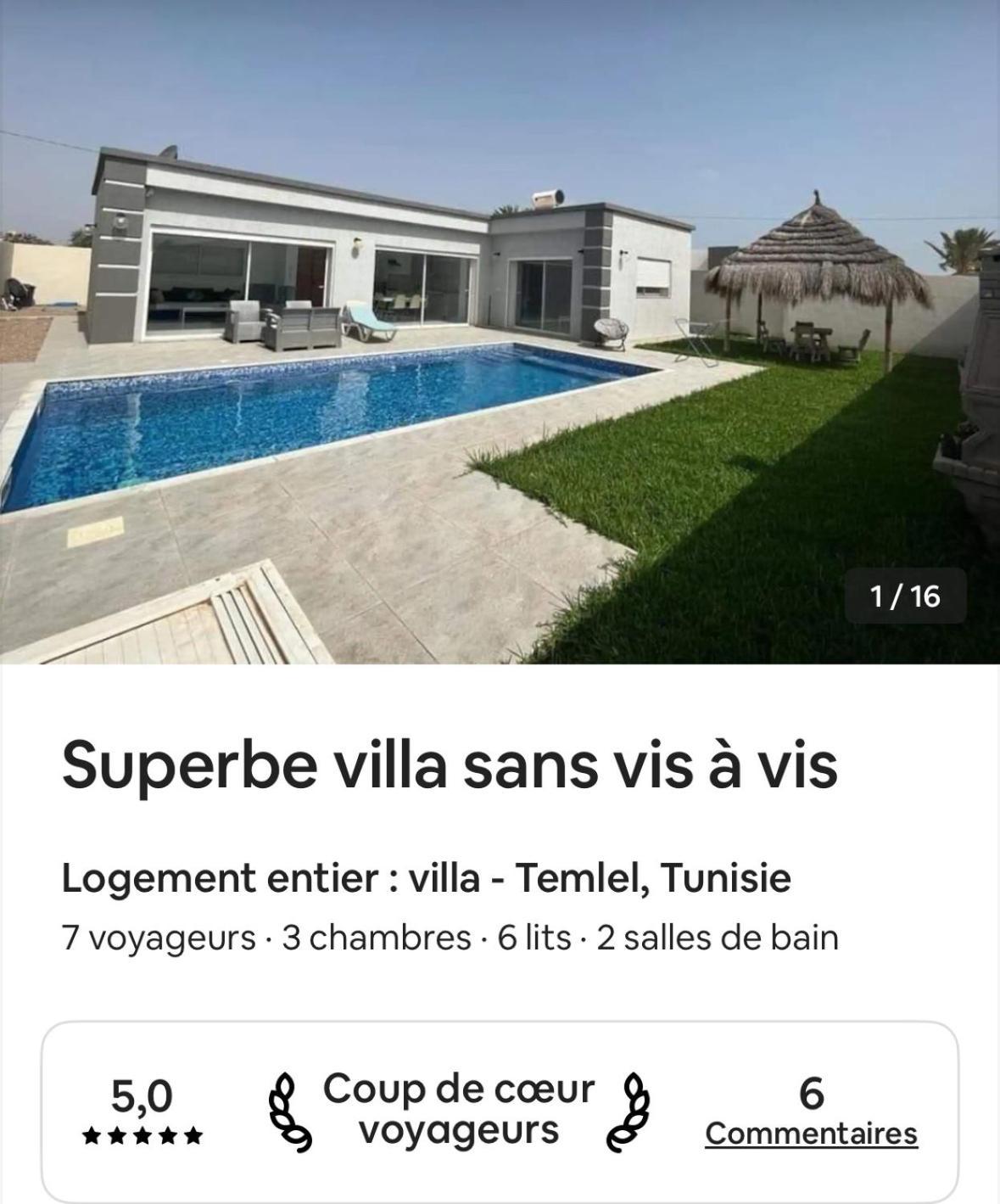 Superbe Villa Dawsser Avec Piscine Sans Aucun Vis A Vis Temlale Exterior photo